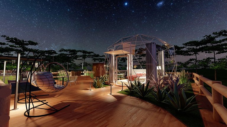 Cabana Geodésica – Viva o Luxo da Natureza em Piri