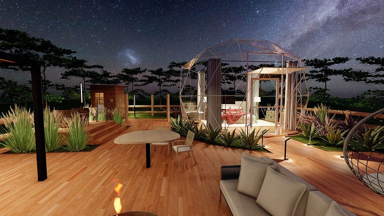 Cabana Geodésica – Viva o Luxo da Natureza em Piri