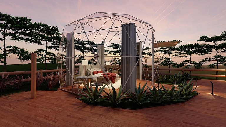 Cabana Geodésica – Viva o Luxo da Natureza em Piri