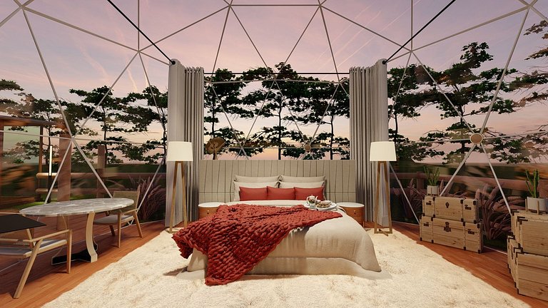 Cabana Geodésica – Viva o Luxo da Natureza em Piri