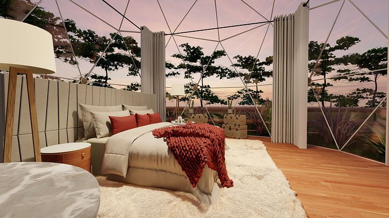 Cabana Geodésica – Viva o Luxo da Natureza em Piri