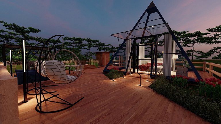 Cabana Pirâmide – Viva o Luxo da Natureza em Piri